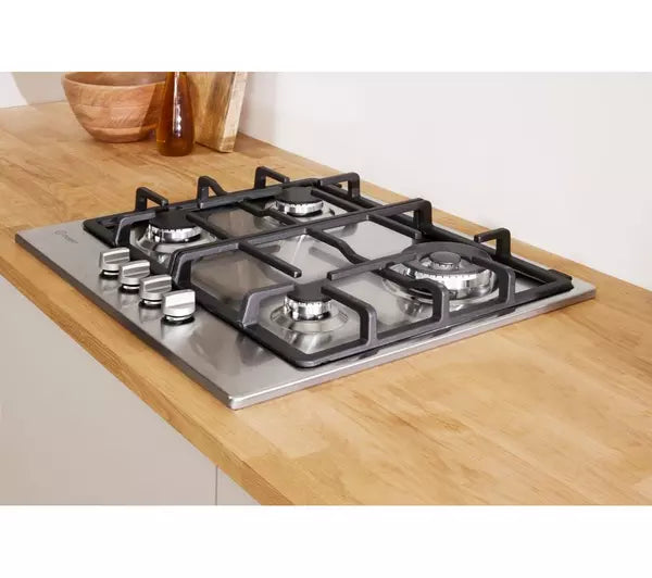 Indesit Aria  60cm Gas Hob 4 burners - Stainless Steel | THP 641 W/IX/I