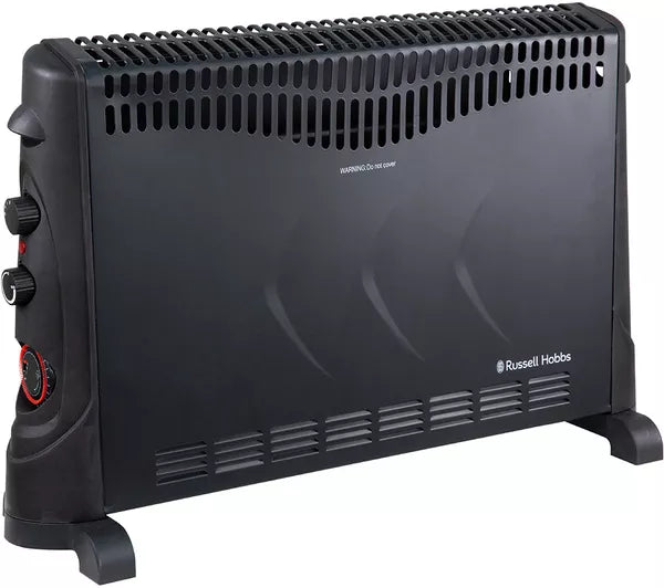 Russell Hobbs 2kW Convector Heater with Timer, 3 Heat Settings and Thermostat - Black | RHCVH4002B