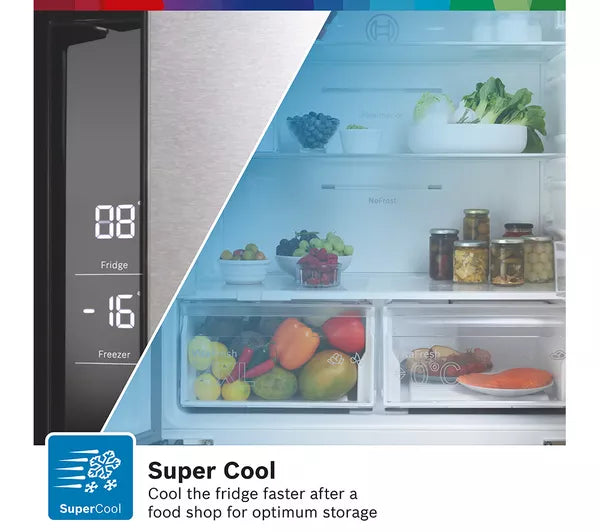 BOSCH Series 4 French Door Bottom Freezer | KFN96VPEAG