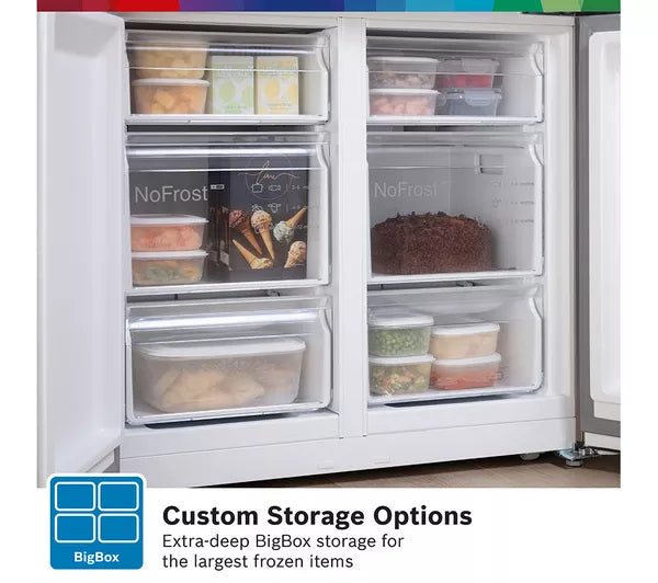 BOSCH Series 4 French Door Bottom Freezer | KFN96VPEAG