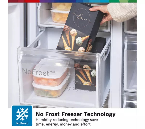 BOSCH Series 4 French Door Bottom Freezer | KFN96VPEAG