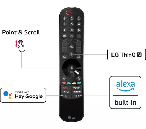 LG 55" Smart 4K Ultra HD HDR OLED TV with Google Assistant & Amazon Alexa | OLED55B26LA.AEK