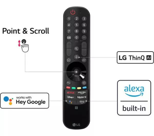 LG 65" Smart 4K Ultra HD HDR OLED TV with Google Assistant & Amazon Alexa | TTT OLED65G26LA.AEK