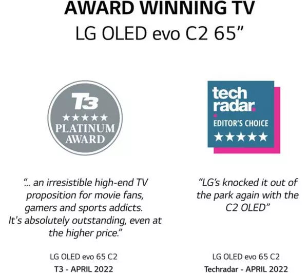 LG 65" Smart 4K Ultra HD HDR OLED TV with Google Assistant & Amazon Alexa | TTT OLED65G26LA.AEK