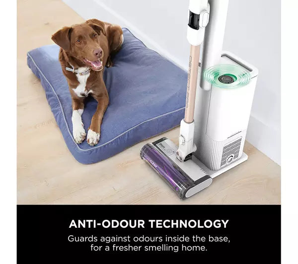 SHARK Detect Pro with Auto-Empty System Cordless Vacuum Cleaner - White & Brass || IW3611UKT