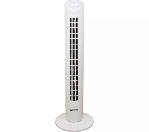 Benross 29" Portable Tower fan, 73cm - White | 43940