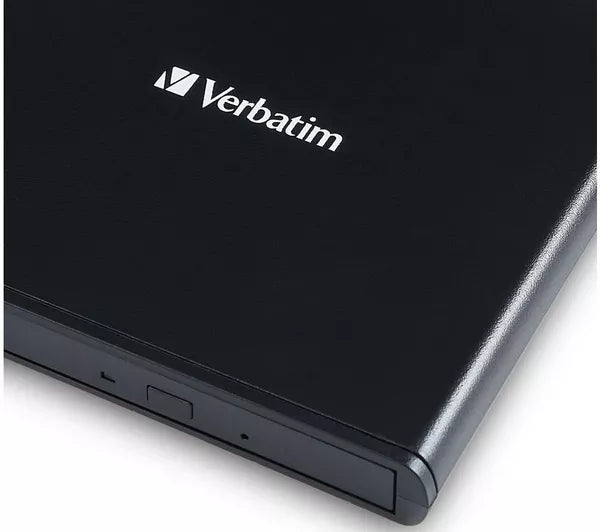 VERBATIM External Slimline CD/DVD Writer - Black | 98938