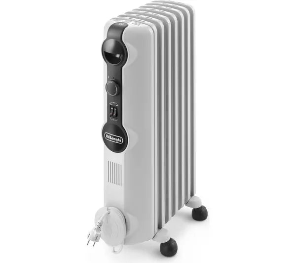 DELONGHI Radia S Portable Oil-Filled Radiator - White | TRRS0715