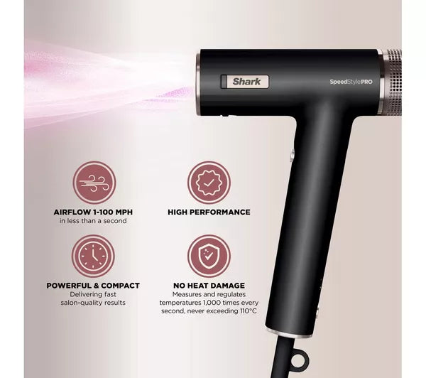 Shark SpeedStyle Pro 5-in-1 High-Velocity Hair Dryer System | HD752UK