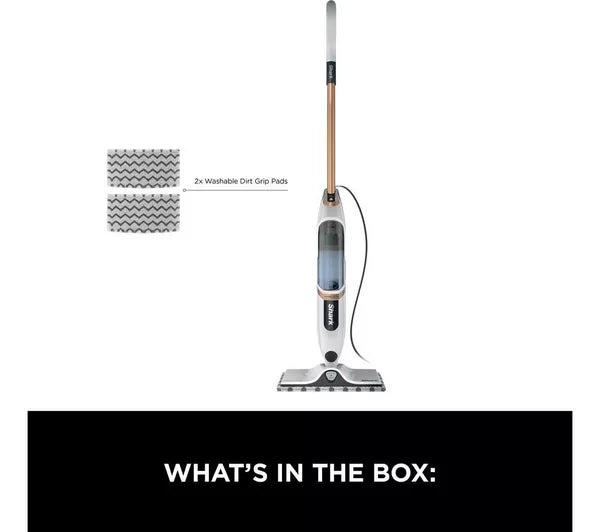Shark SteamSpot Steam Mop with Steam Blaster Technology, 500ml Tank and 5.5m Cord | S2001UK
