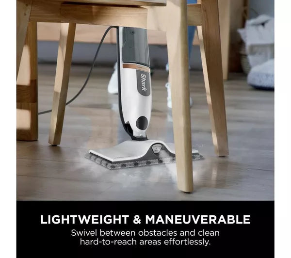 Shark SteamSpot Steam Mop with Steam Blaster Technology, 500ml Tank and 5.5m Cord | S2001UK