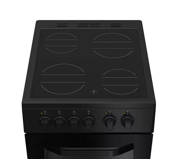 Hotpoint 50cm Electric Cooker - Black | HTE5VCB