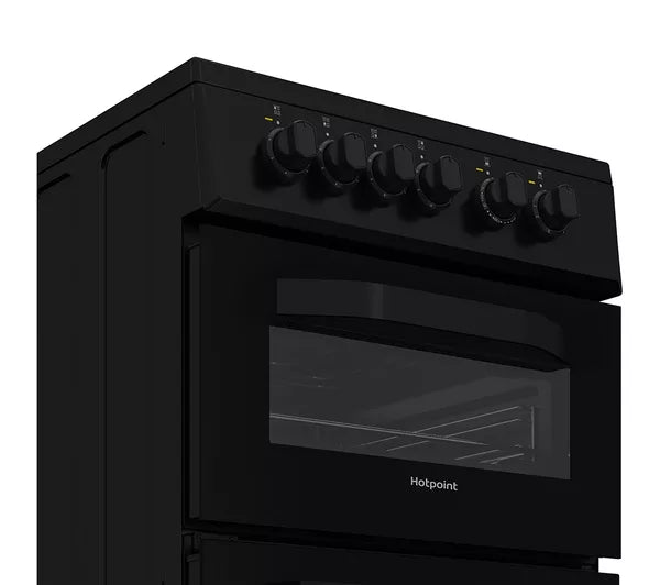 Hotpoint 50cm Electric Cooker - Black | HTE5VCB