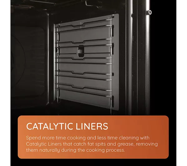 Hotpoint 50cm Electric Cooker - Black | HTE5VCB