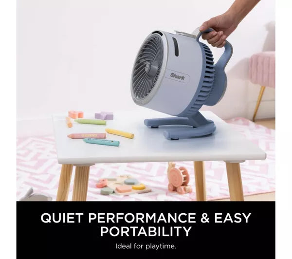 Shark FlexBreeze HydroGo Cordless Misting Fan with 150ml Tank - Glacier Blue | FA050UKBL