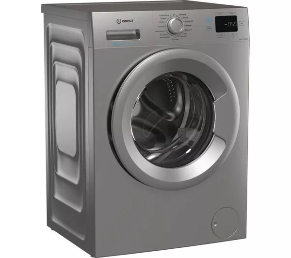 Indesit 9KG 1400 Spin Washing Machine - Silver | IP946SPUSH&GOUK
