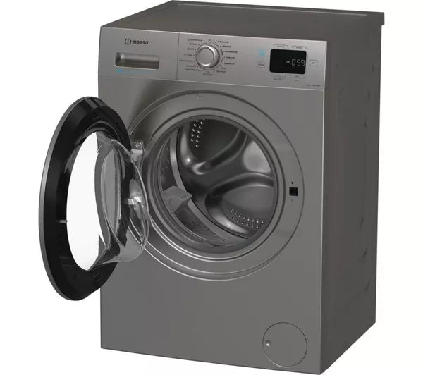 Indesit 9KG 1400 Spin Washing Machine - Silver | IP946SPUSH&GOUK