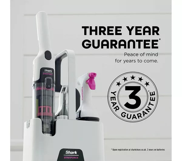 Shark StainForce Cordless Stain-Destroying Spot Cleaner | HX100UKT