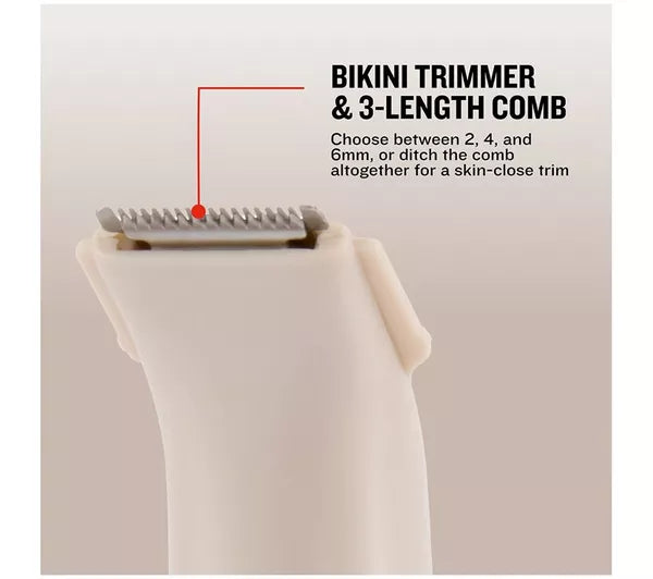 Remington BareMe 3-in-1 Wet & Dry Body & Bikini Shaver Kit - Beige | WPG310