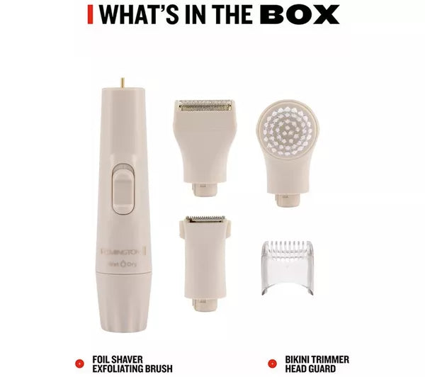 Remington BareMe 3-in-1 Wet & Dry Body & Bikini Shaver Kit - Beige | WPG310