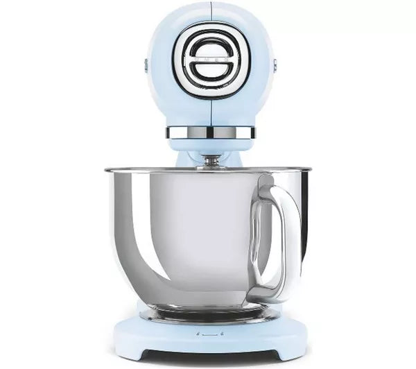 Smeg 50's Style 1000W 10 Speed Stand Mixer - Pastel Blue | SMG SMF05PBUK