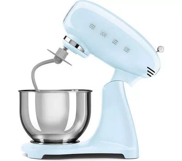 Smeg 50's Style 1000W 10 Speed Stand Mixer - Pastel Blue | SMG SMF05PBUK