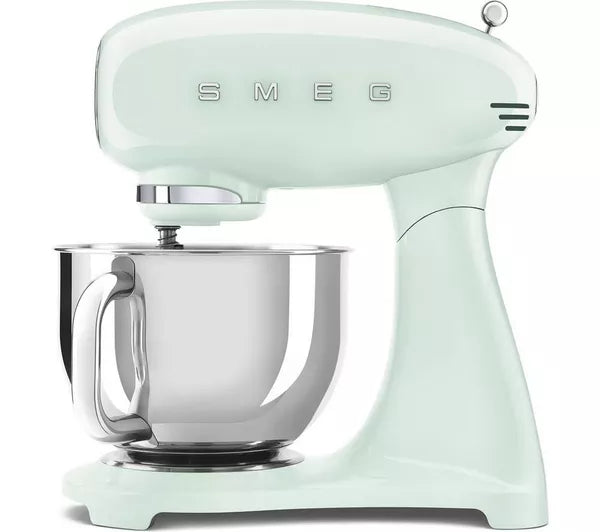 Smeg 50's Style 1000W 10 Speed Stand Mixer - Pastel Green | SMG SMF05PGUK