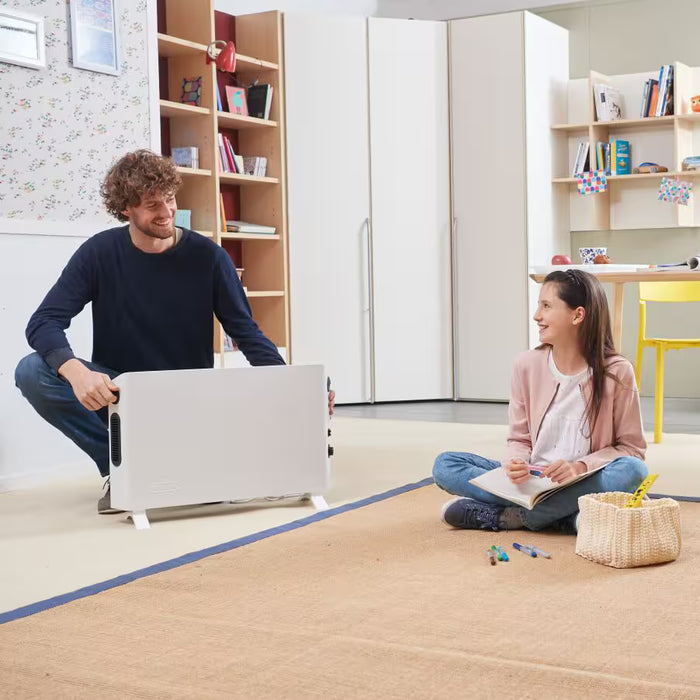 De'Longhi SlimStyle 2000W Slim Convector Heater with Anti-Frost and Thermostat - White | HSX2320