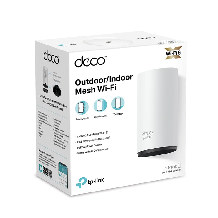 TP-Link Deco X50-Outdoor Hot Buys AX3000 Outdoor Whole Home Mesh WiFi 6 Unit || DECOX50OUTDOOR