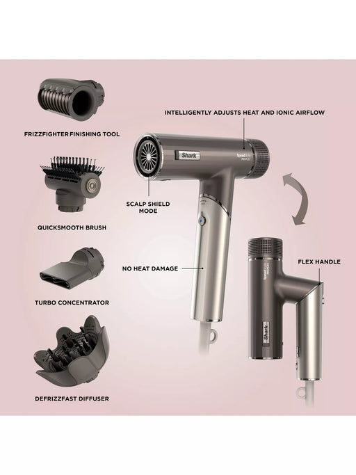 Shark SpeedStyle Pro FLEX 4-in-1 High-Velocity Hair Dryer System || HD542UK