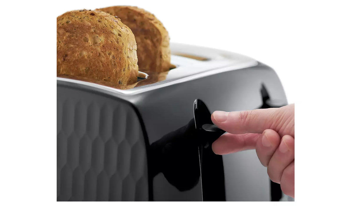 Russell Hobbs Honeycomb 4 Slice Toaster - Black | 26071