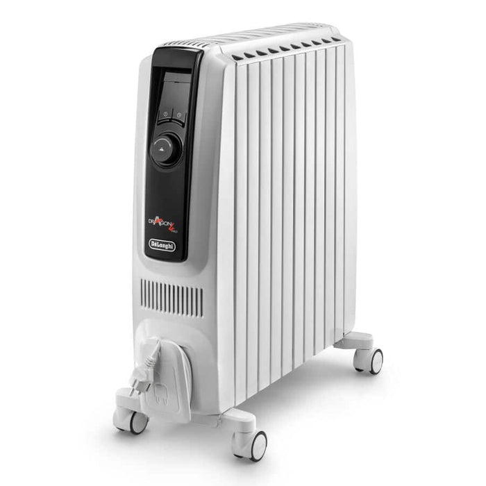 Delonghi Dragon 4 Pro 2500kw Oil Filled Radiator with Electronic Timer and LCD Display - White | TRDX41025E