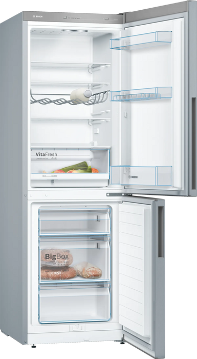 Bosch Series 4 Freestanding Fridge Freezer - Stainless steel | KGV33VLEAG