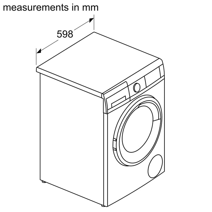 Neff Washer Dryer, 8/5 KG 1400 RPM - White | BSH VNA341U8GB