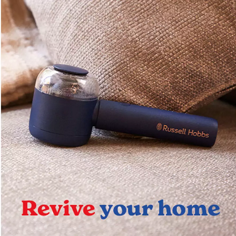 Russell Hobbs Revive Cordless Fabric Shaver and Lint Remover USB-C - Midnight Blue | 27660/RH