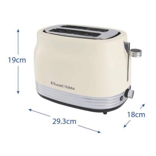 Russell Hobbs Hanley Jasmine 2 Slice Toaster - Cream | 28650