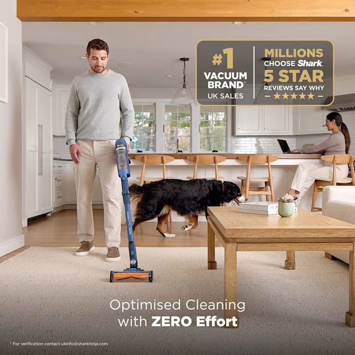 Shark PowerDetect Speed Clean & Empty Pet Pro Cordless Vacuum Cleaner with Auto-Empty Dock - Ultramarine | IA3241UKT