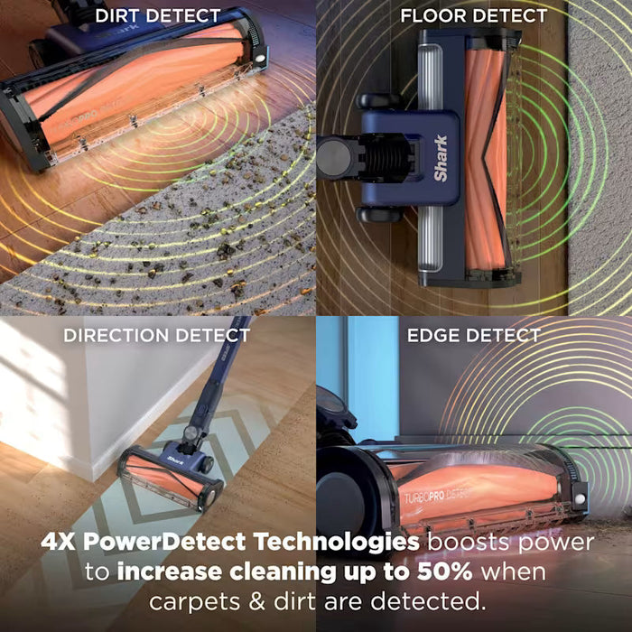 Shark PowerDetect Speed Clean & Empty Pet Pro Cordless Vacuum Cleaner with Auto-Empty Dock - Ultramarine | IA3241UKT