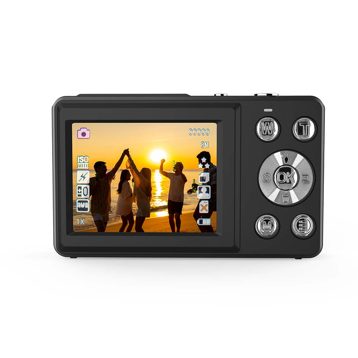 Nedis Dual Screen Digital Camera 4K 30fps with 48MP Photos - Black | 471553