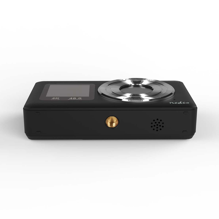 Nedis Dual Screen Digital Camera 4K 30fps with 48MP Photos - Black | 471553