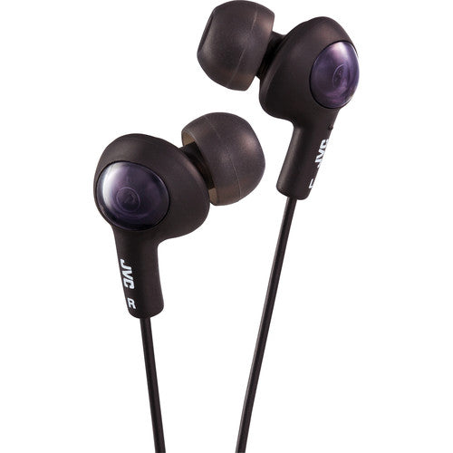 JVC HA-FX5 Gumy Plus Earbuds - Black | HAFX5BLACK