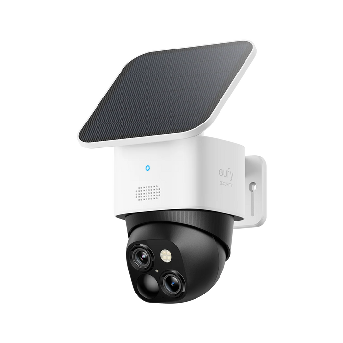 EUFY SoloCam S340 Wireless Outdoor Security Camera with Dual Lens and Solar Panel | T81703W1