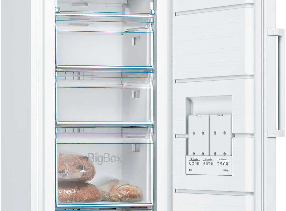 Bosch Series 4, free-standing freezer, 161 x 60 cm, - White | BSH GSN29VWEVG