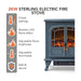 Warmlite Grey Electric Stove Heater with LED Flames - EDL WL46019G - Image 5