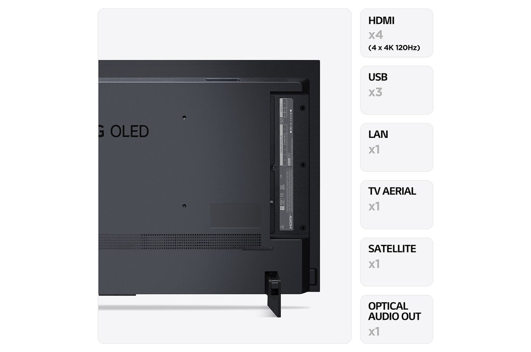 LG 42" OLED C3 EVO 4K Ultra HD HDR Smart TV with Amazon Alexa | OLED42C34LA.AEK