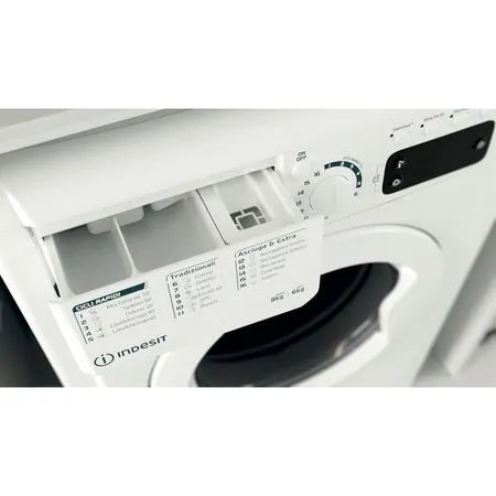 Indesit 8/6kg 1400 Spin Freestanding Washer Dryer - White | EWDE861483WUK