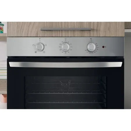 Indesit Click&Clean Electric Single Fan Oven - Stainless Steel | IO233XUK