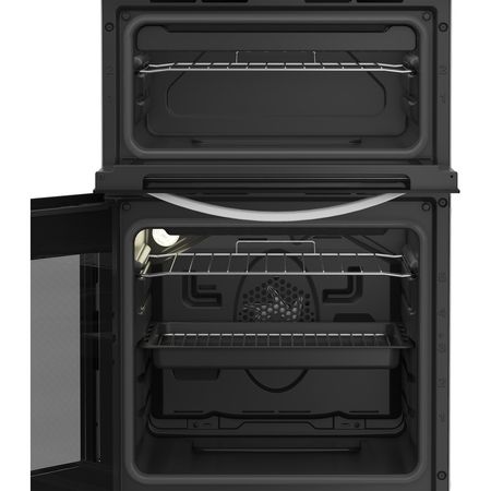 Indesit 50cm Electric feestanding double cooker with Ceramic Hob - White | ITE5VMW