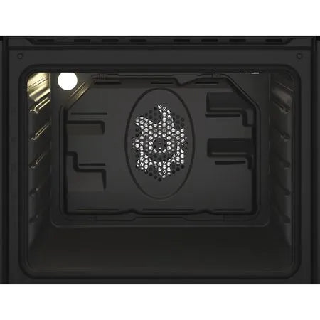 Indesit Built In Electric Fan Double Oven - Black | DII10DB