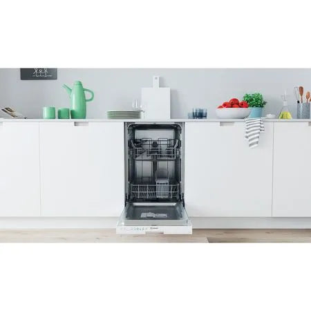Indesit Push&Go Integrated Slimline Dishwasher 10 Place Settings - White | IN2IE10CS80UK